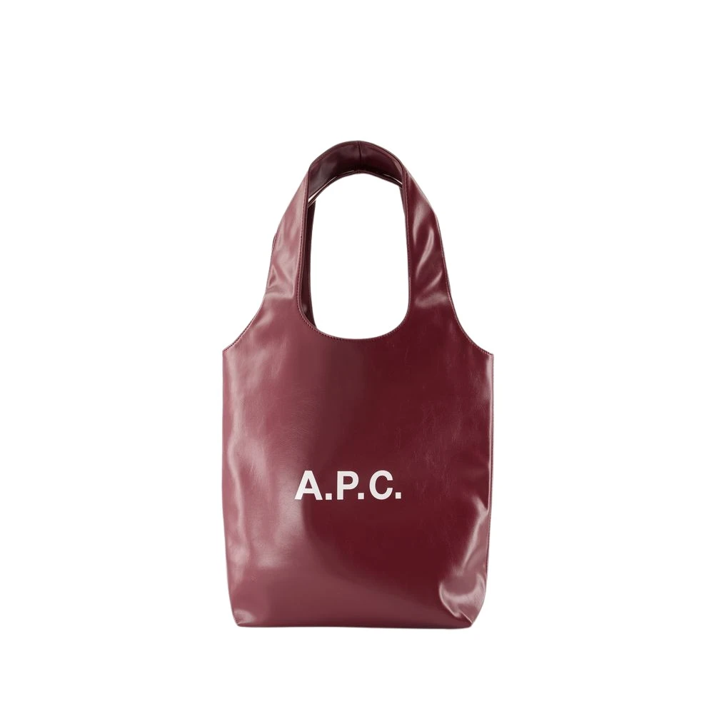 A.p.c. Burgundy Small Shopper Bag Red Dames