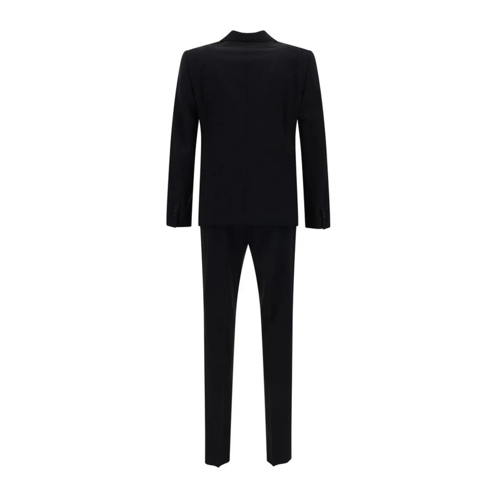 Dsquared2 Klassiek Revers Wollen Pak Blue Heren