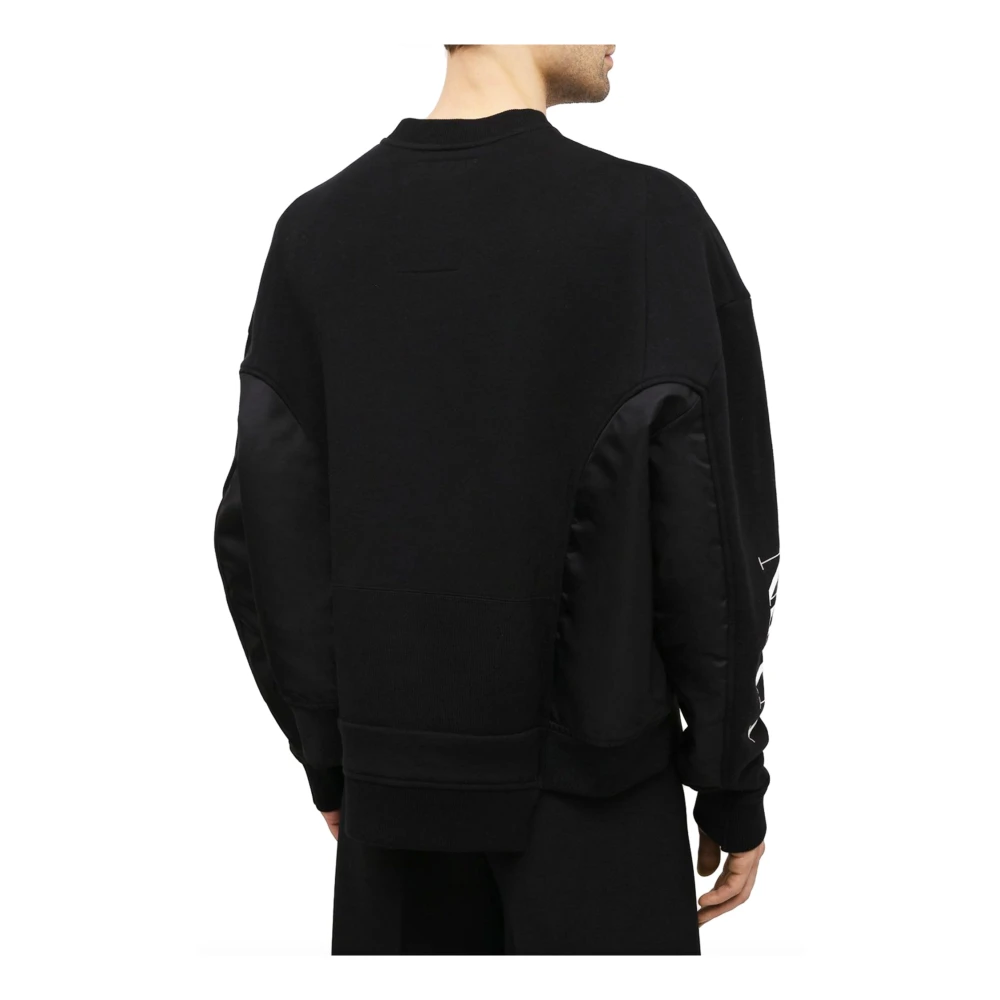 Valentino Zwarte Geëmbosseerde Sweatshirt voor Heren Black Heren