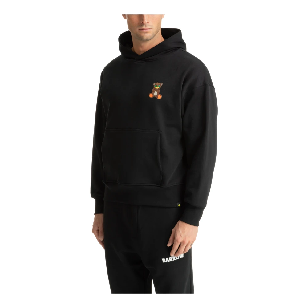 Barrow Effen Logo Zak Hoodie Black Heren