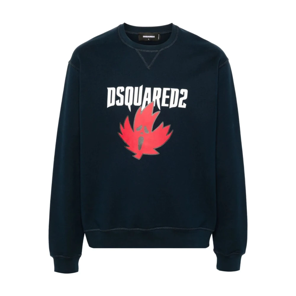 Dsquared2 Stijlvolle Heren Sweatshirts Collectie Blue Heren