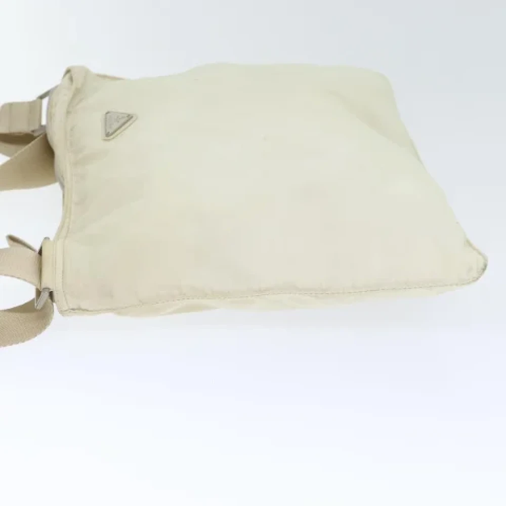 Prada Vintage Pre-owned Fabric prada-bags Beige Dames