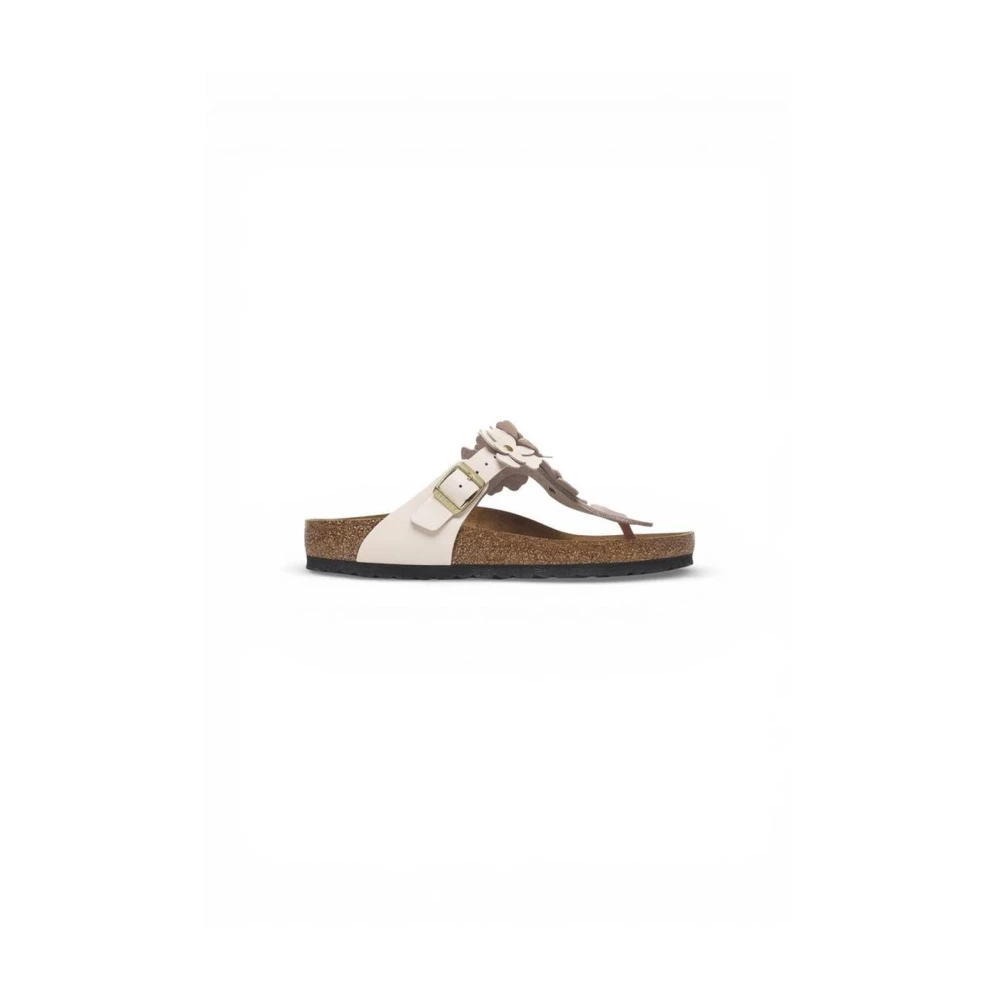 Birkenstock Women's Pink Flip Flops, 4 Uk, Leather Flat Sandals