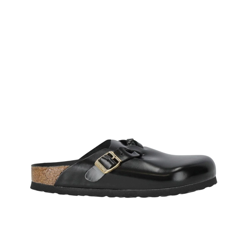 Birkenstock Women's Black Mules, 5 Uk, Boston Braided Narrow Fit
