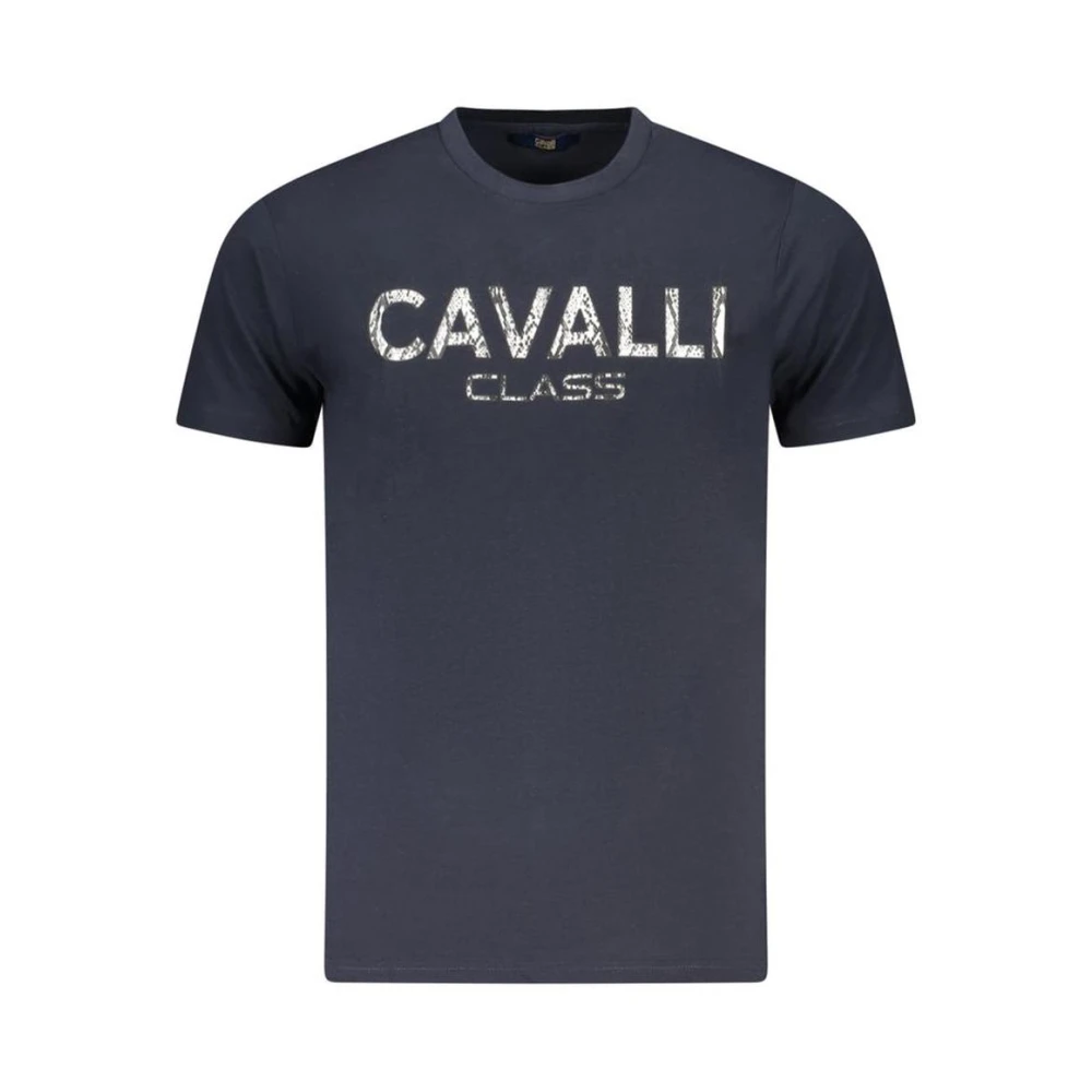 Cavalli Class Men's Blue Logo Tee