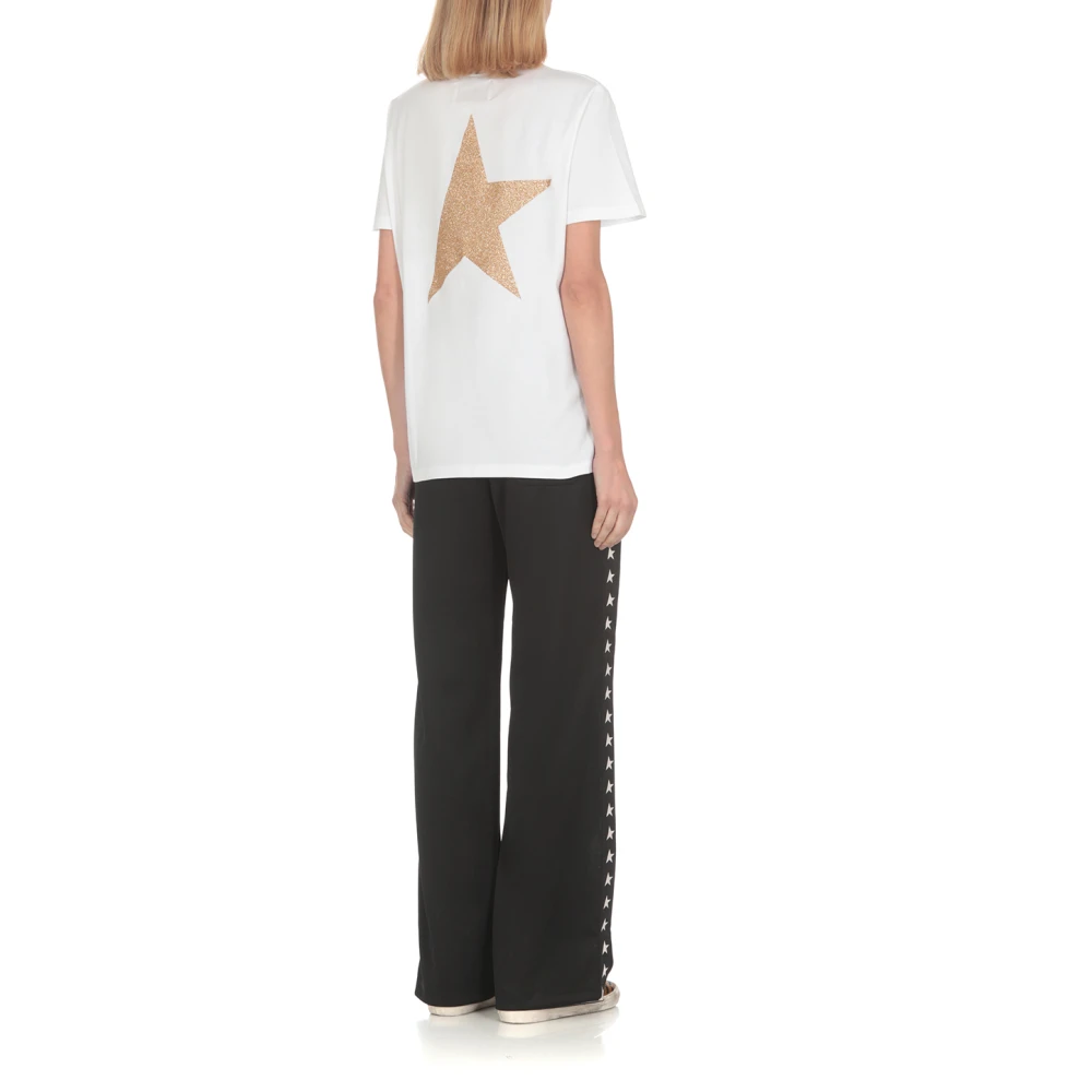 Golden Goose Star Wide Leg Jogging Pant Black Dames