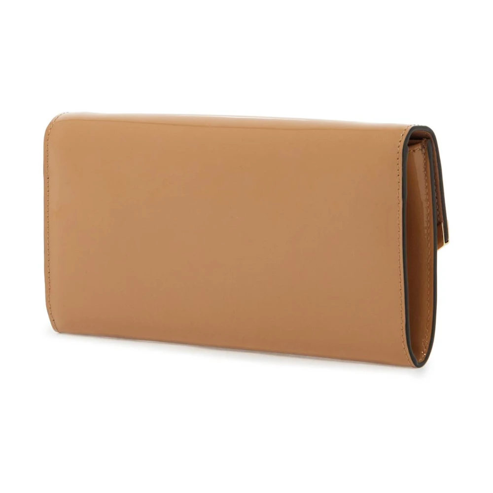 Jimmy Choo Patentleren Emmie Clutch Brown Dames