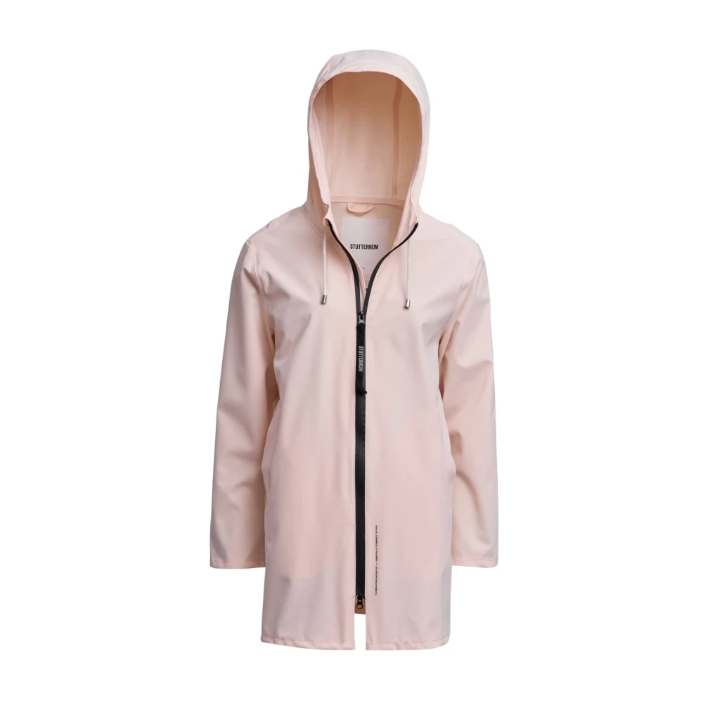 Stutterheim Lichtgewicht Waterdichte Rits Regenjas Orange Heren