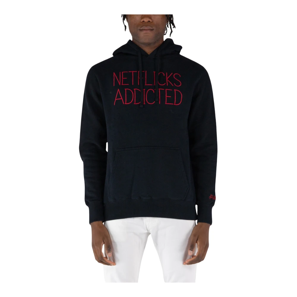 MC2 Saint Barth Net Addicted Sweatshirt Black Heren