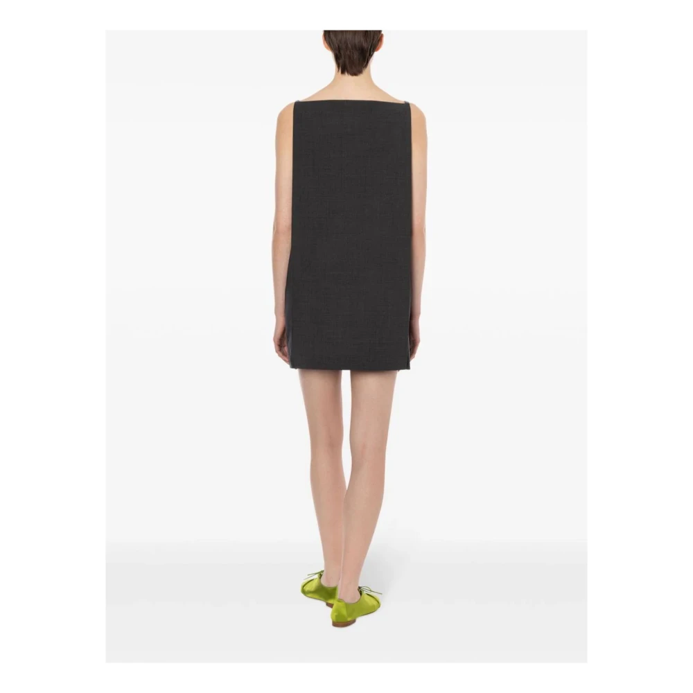 Philosophy di Lorenzo Serafini Grijze Shift Jurk met Zakken Gray Dames