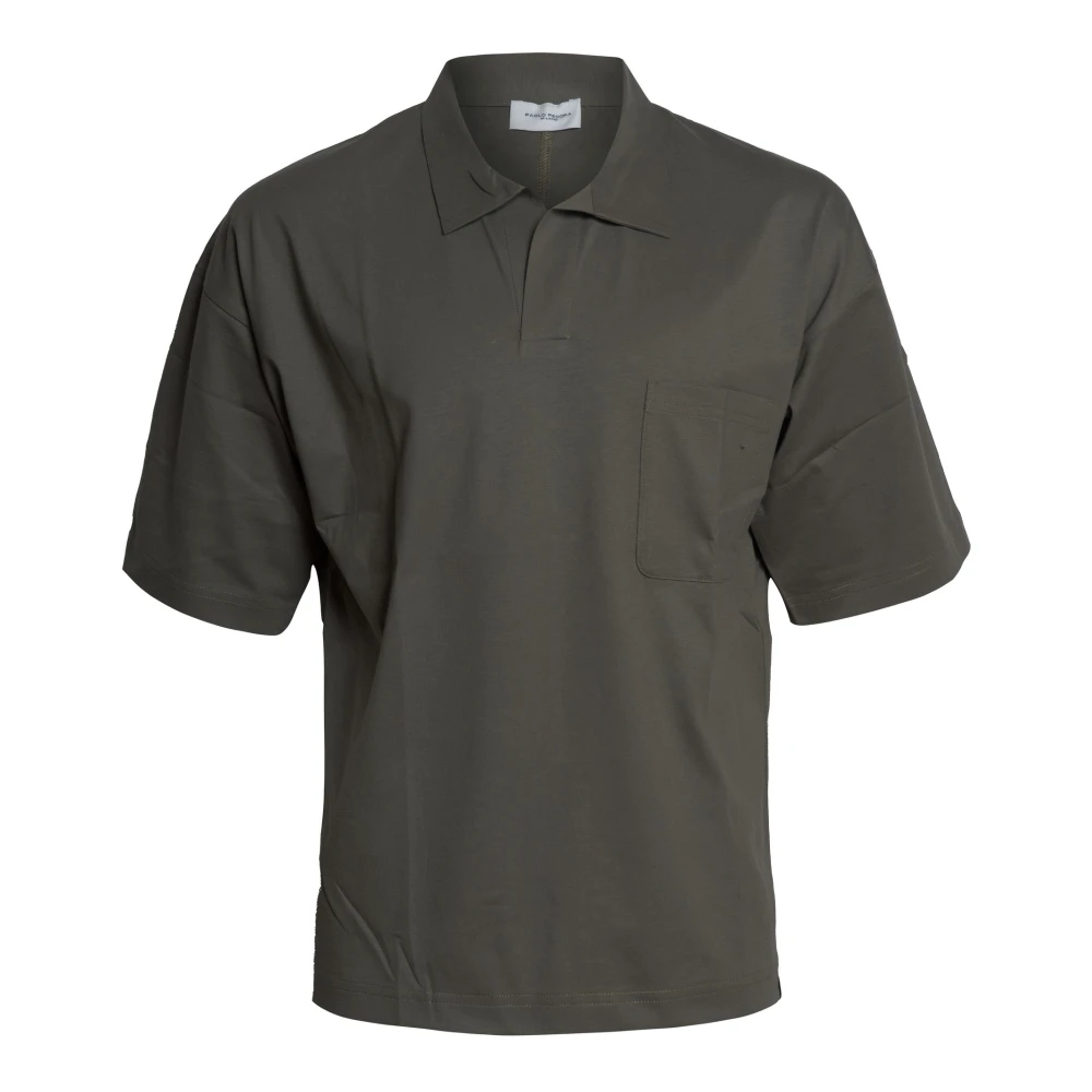 Paolo Pecora Green Polo Shirts, Male, L, Polo Shirt