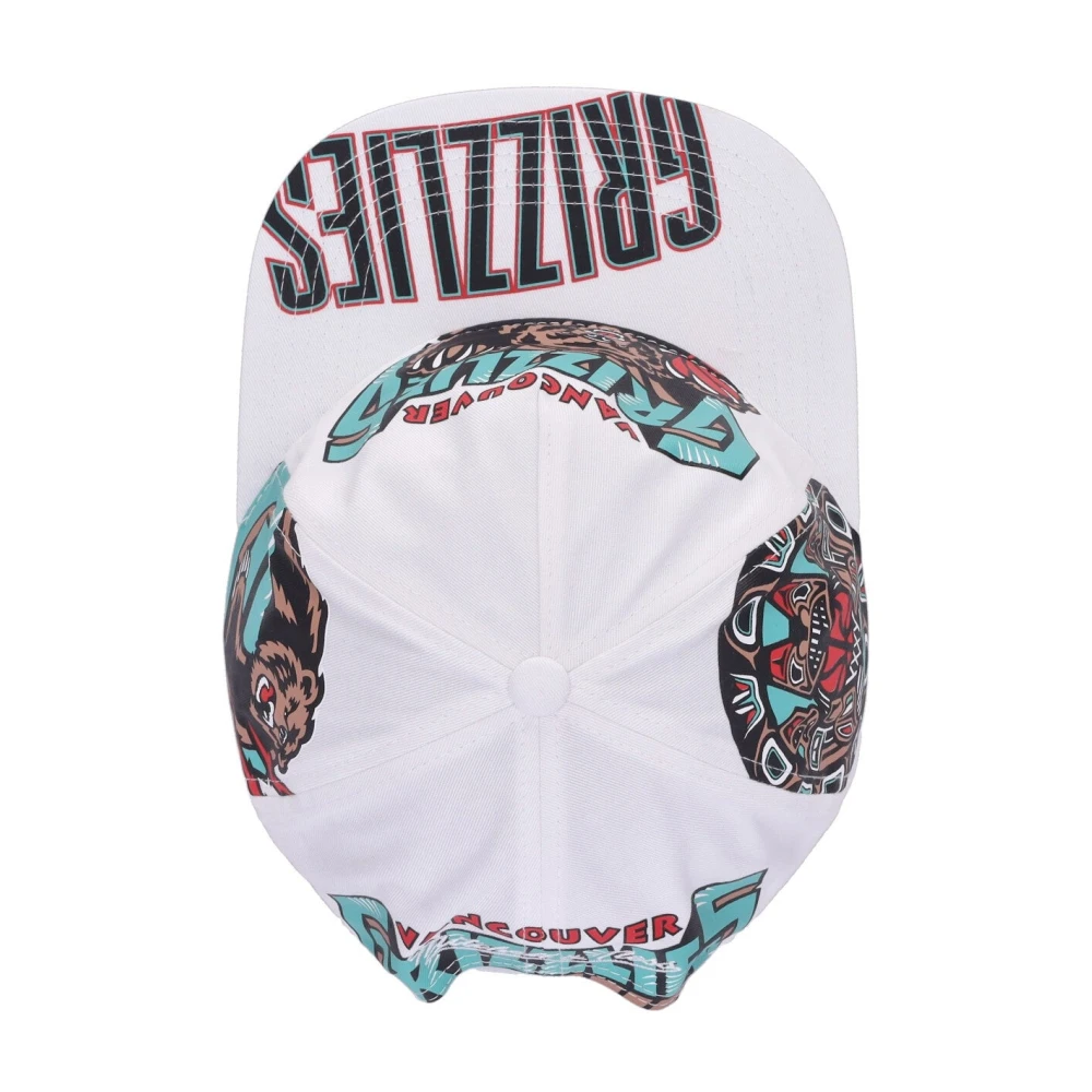 Mitchell & Ness Grizzlies Platte Klep Pet Wit White Heren