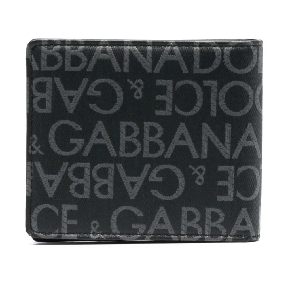 Dolce & Gabbana Zwarte Portemonnees voor Mannen Black Heren