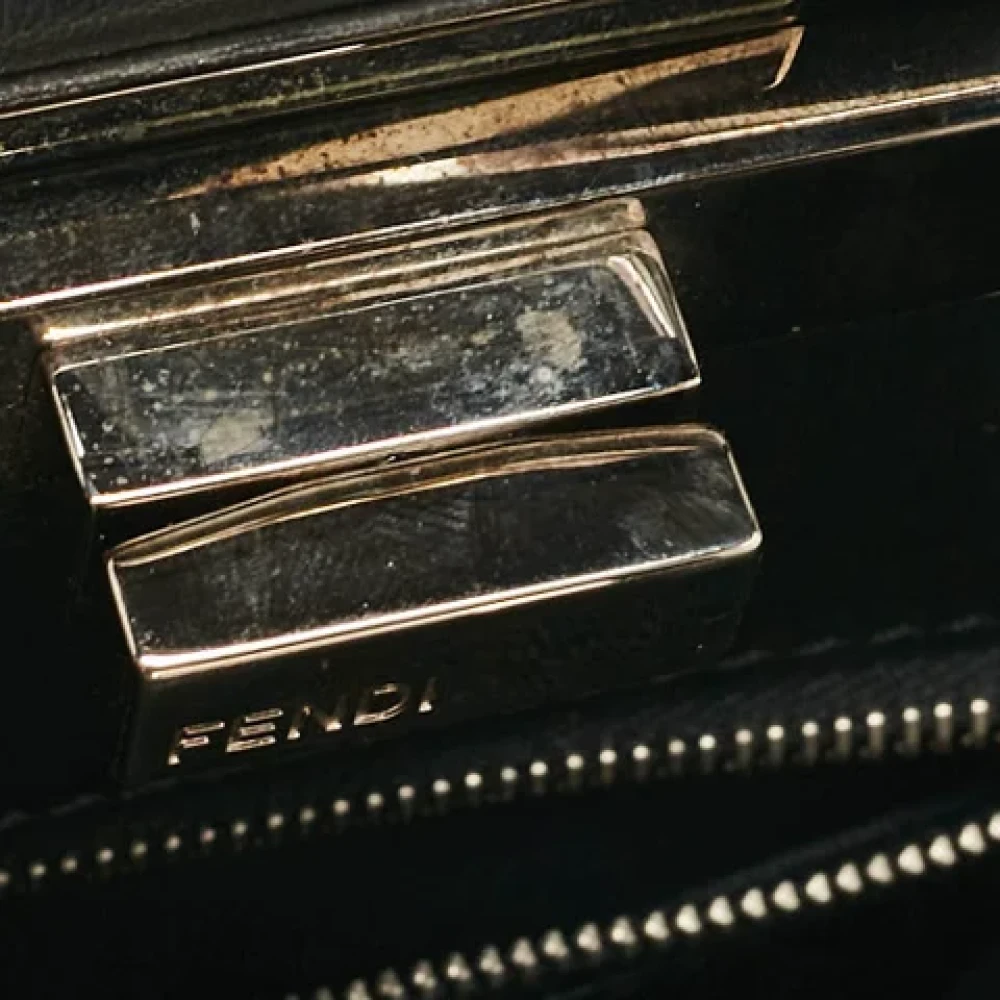 Fendi Vintage Pre-owned Leather handbags Black Dames