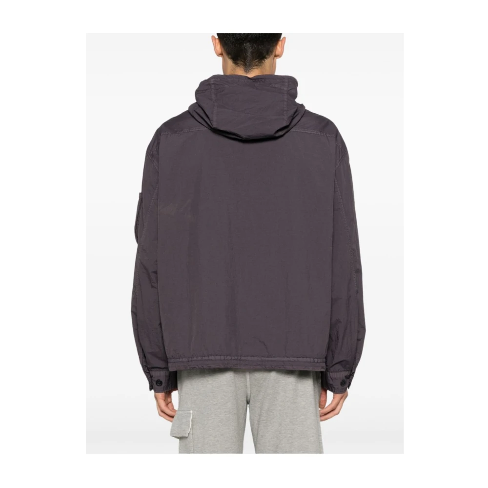 C.P. Company Gehoode Overshirt Jassen Gray Heren