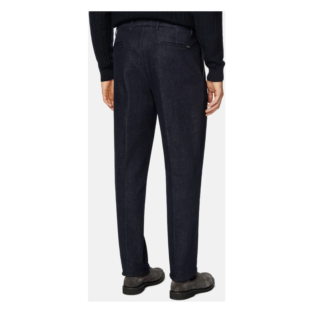 Boggi Milano Stretch Denim Broek Blue Heren