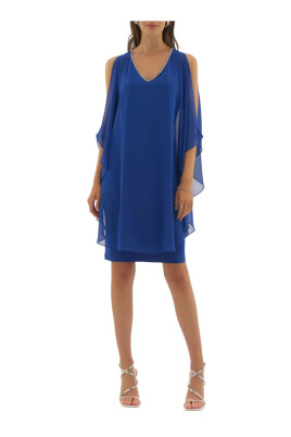 elegant-cape-sleeve-midi-dress