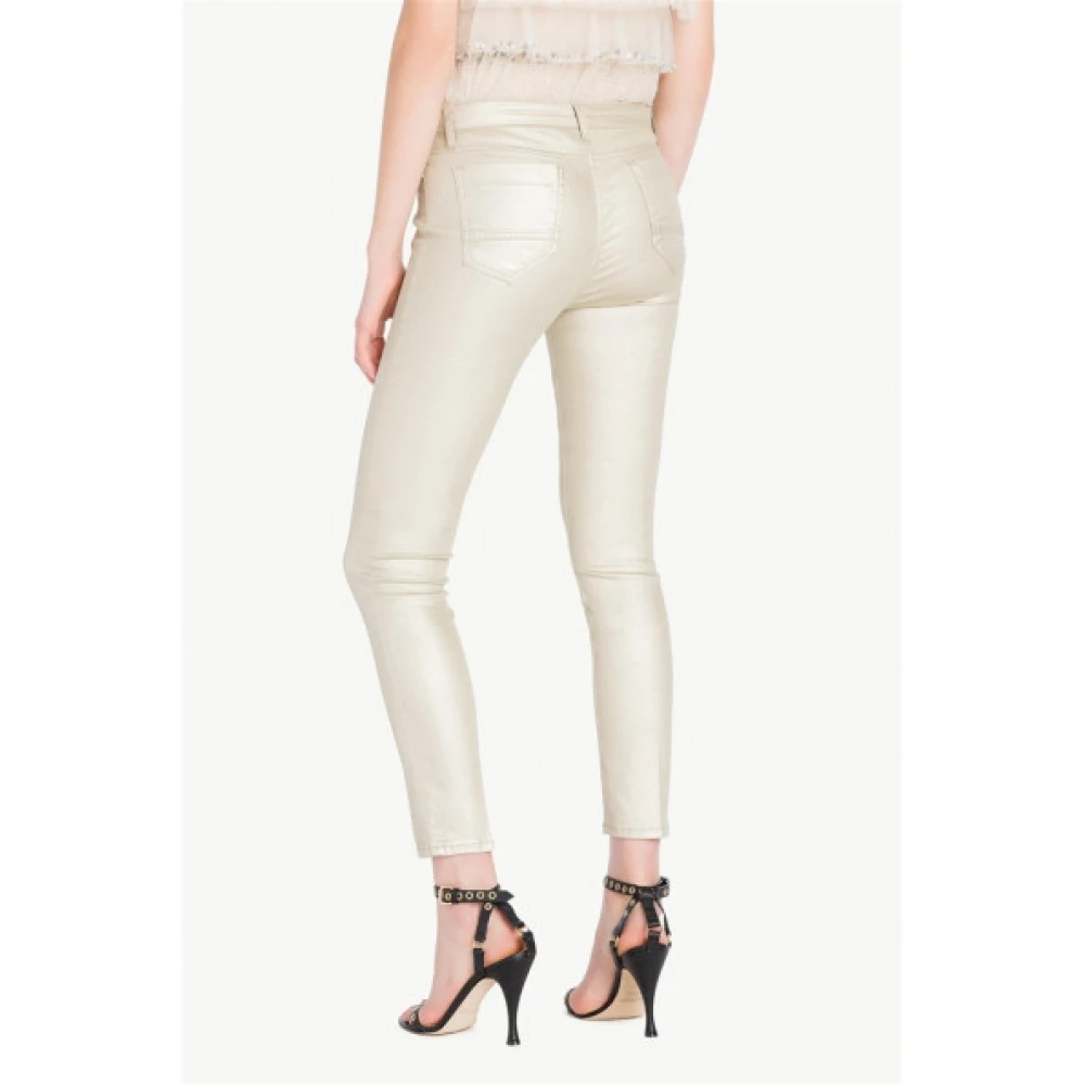 Twinset Skinny Jeans Gray Dames