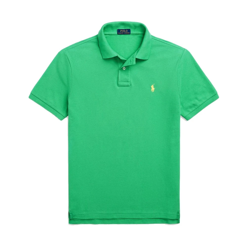 Polo Ralph Lauren Iconische Piqué Custom Slim Fit Polo Green Heren