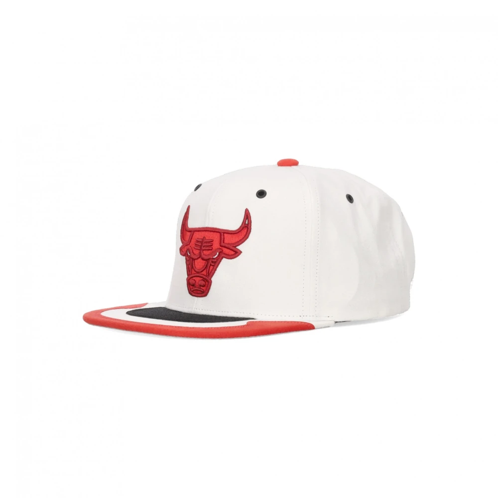 Mitchell & Ness NBA Day 4 Snapback Pet Wit Rood White Heren