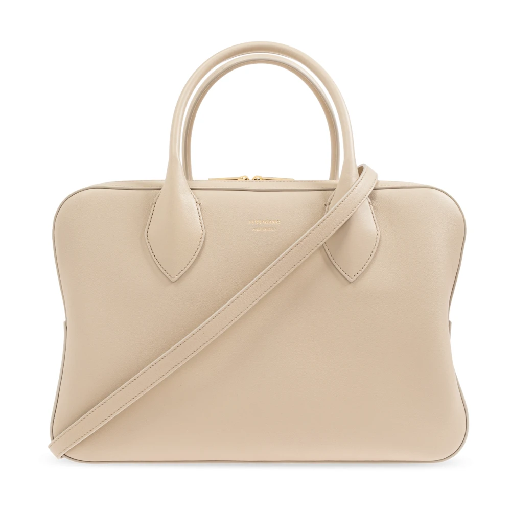 Salvatore Ferragamo Handtas Beige Dames