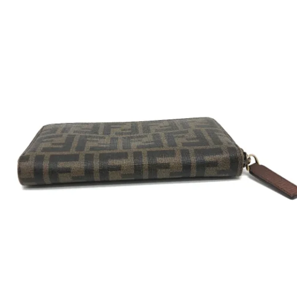 Fendi Vintage Pre-owned Fabric wallets Brown Heren