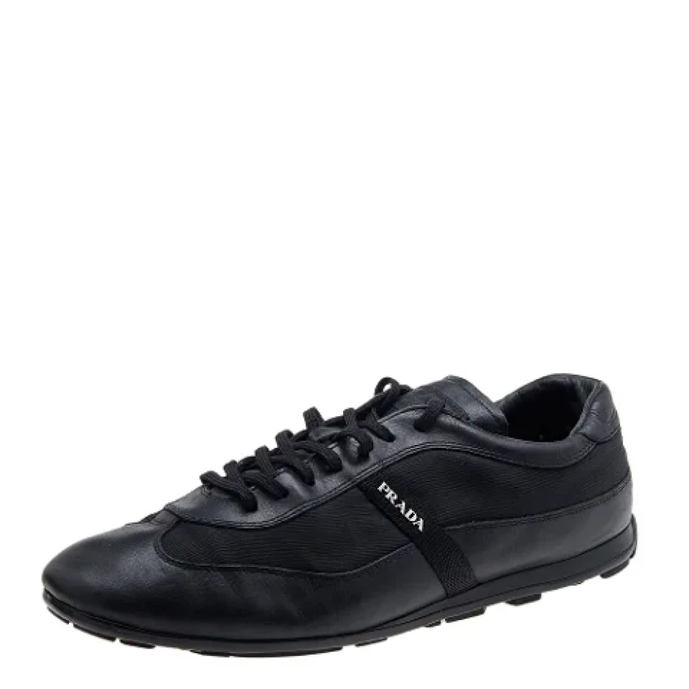 Prada Vintage Pre-owned Nylon sneakers Black, Dam