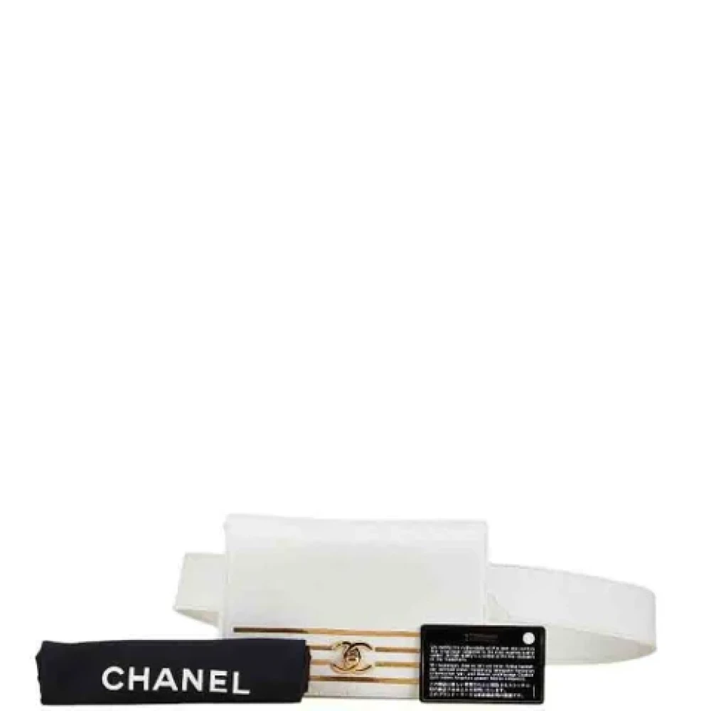 Chanel Vintage Pre-owned Leather chanel-bags White Dames