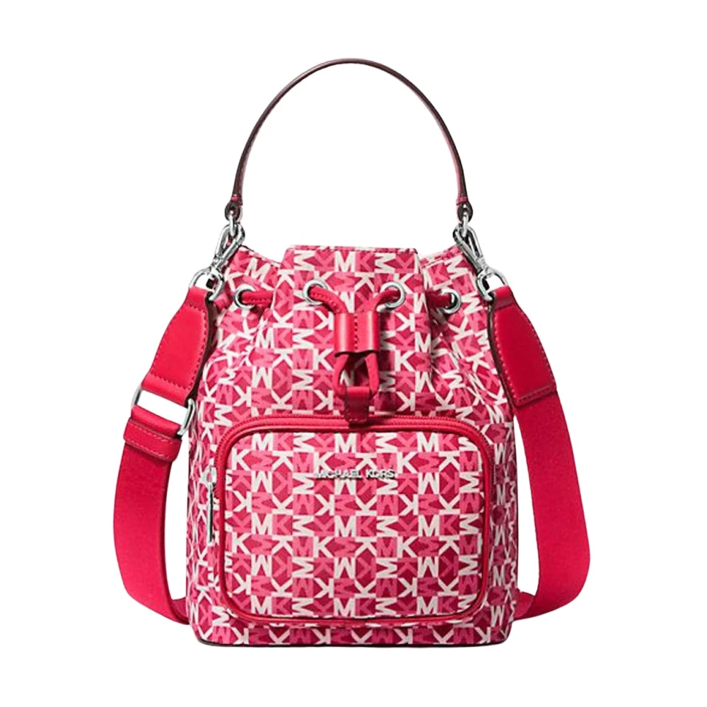 Michael Kors Women's Pink Khai Small Nylon Bucket Bag