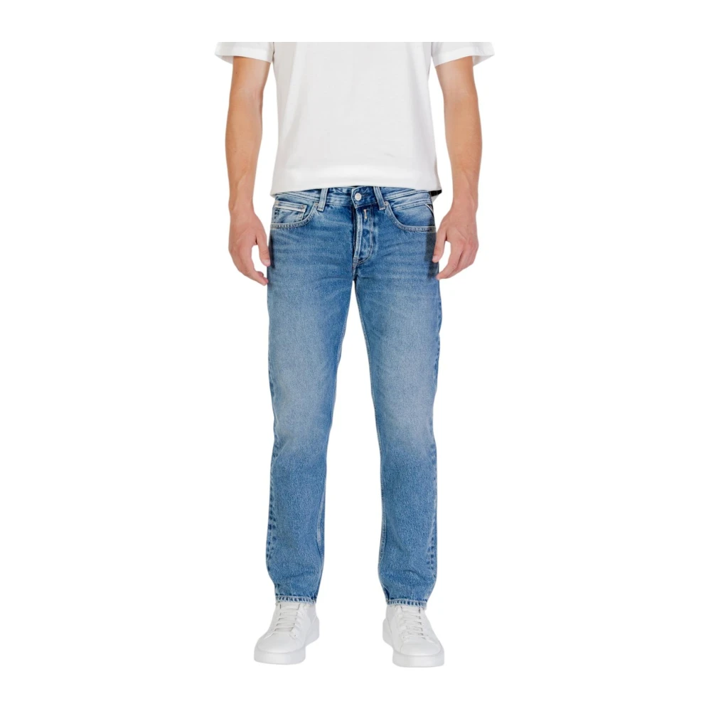 Replay Men's Grover Straight Leg Jeans - 0C2 Light Blue - 36W R - Image 8