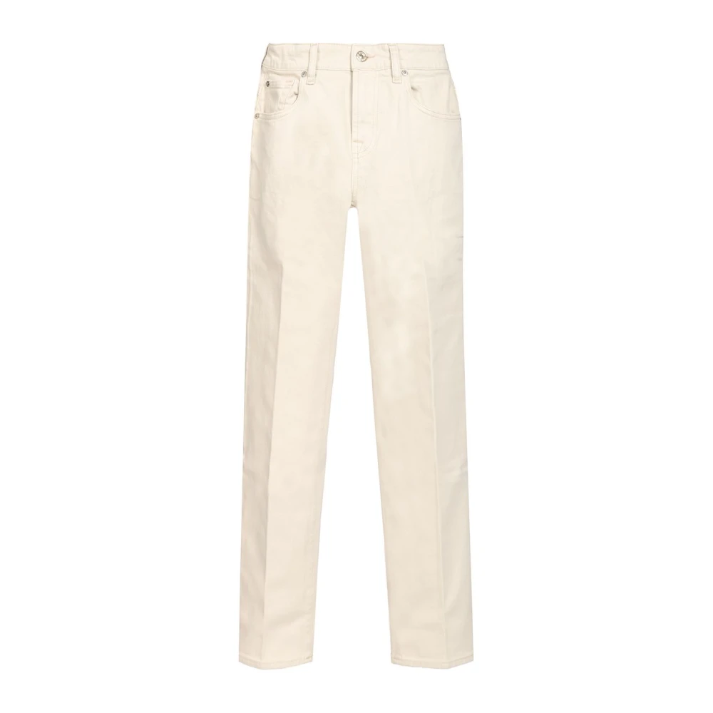 7 For All Mankind White Calie Straight Jeans - Female - Straight Fit Jeans - W26 - Jeans