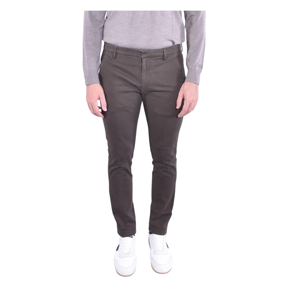 Dondup Herr Brun Byxor W30, Bomull, Gaubert Slim Chino