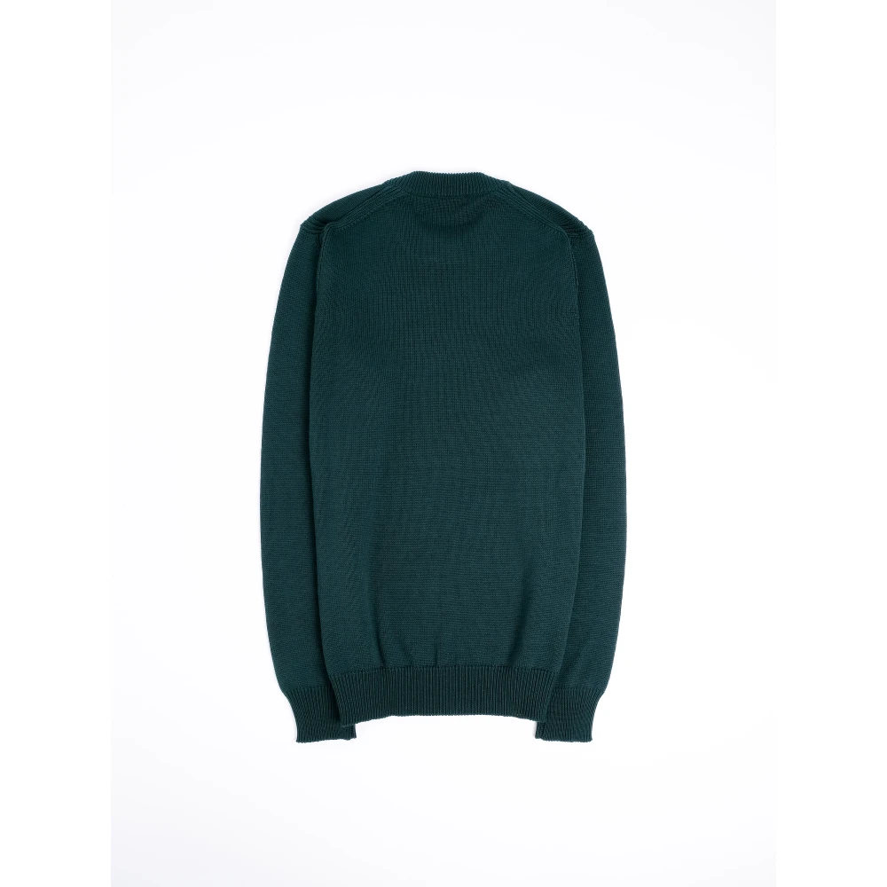 Roberto Collina Navy Zeeman Gebreide Trui Green Heren