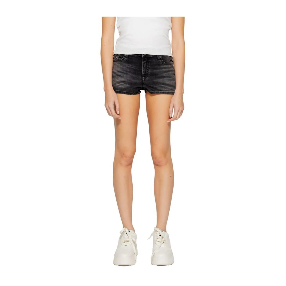 Tommy Jeans Geregenereerde Katoenmix Dames Shorts Black Dames