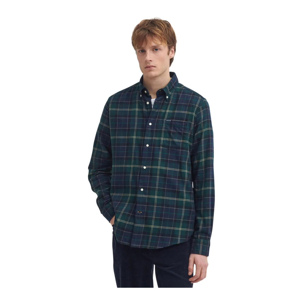 Barbour Casual Groene Overhemd Green Heren