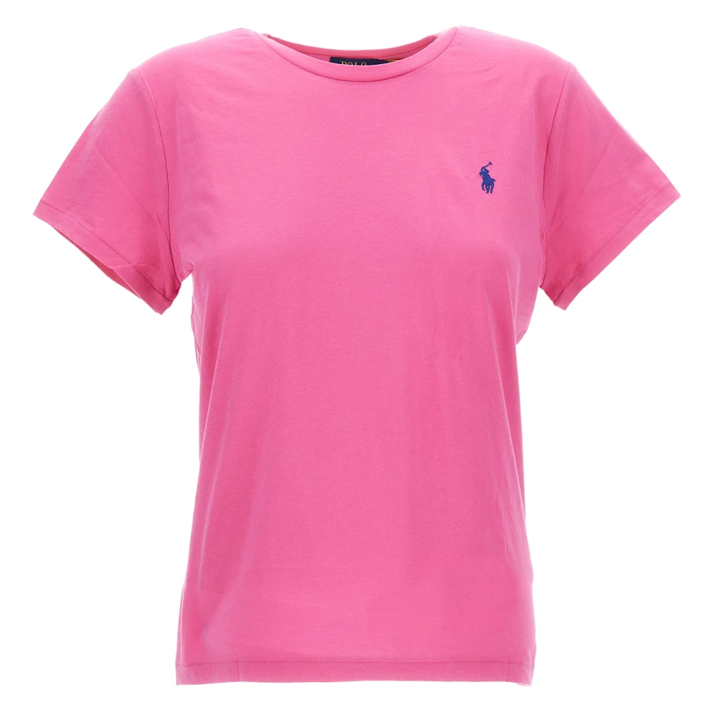 Polo Ralph Lauren Women's Pink T-Shirts, Xs, Straight Cut T-Shirt