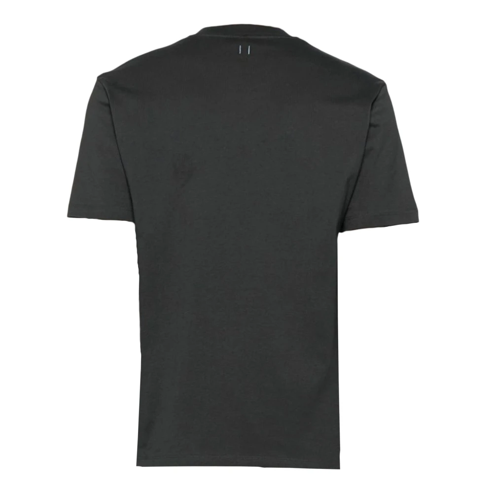 Neil Barrett Heart Man Doodle Grijze T-shirt Gray Heren