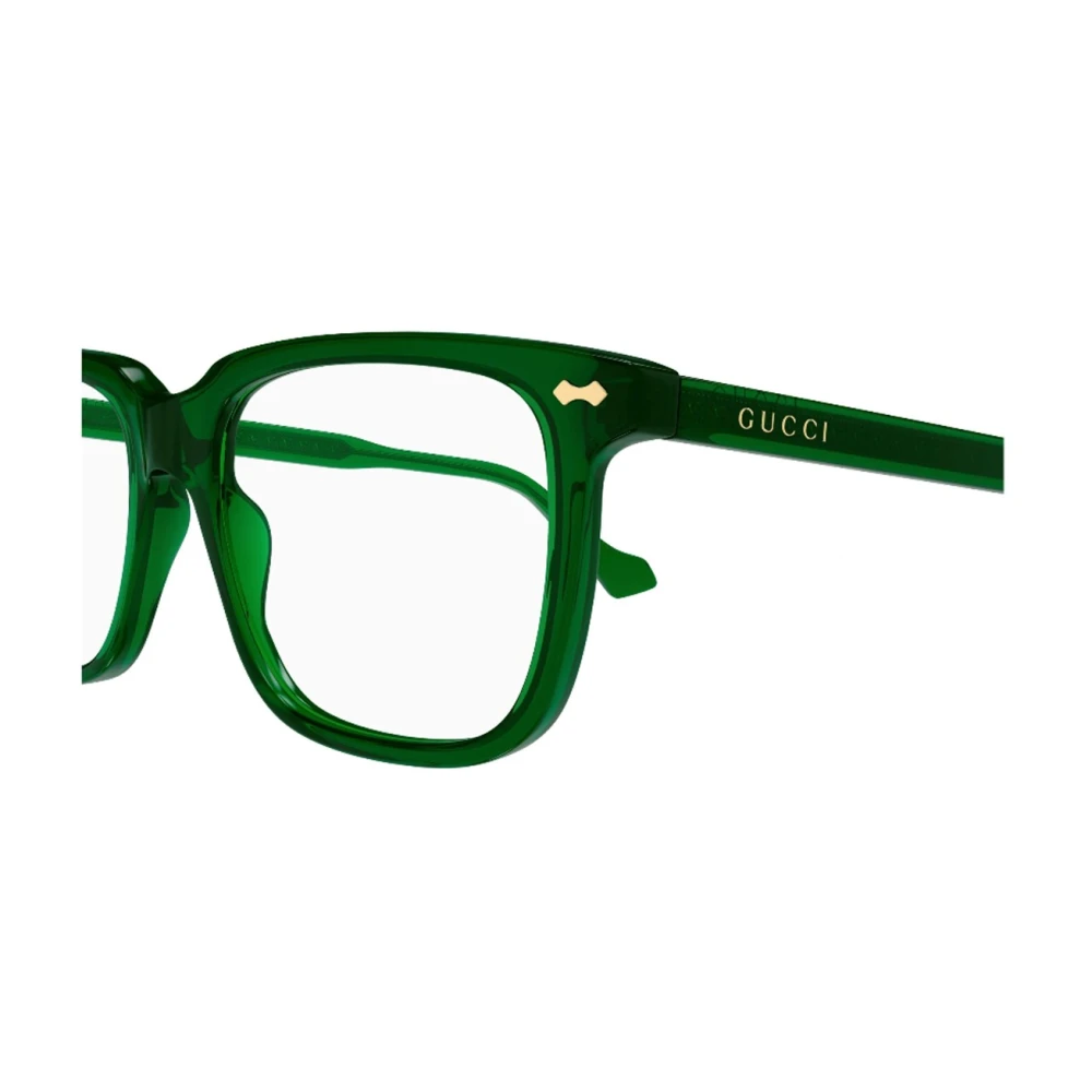 Gucci Herenbrillen van acetaat in groen transparant Green Heren