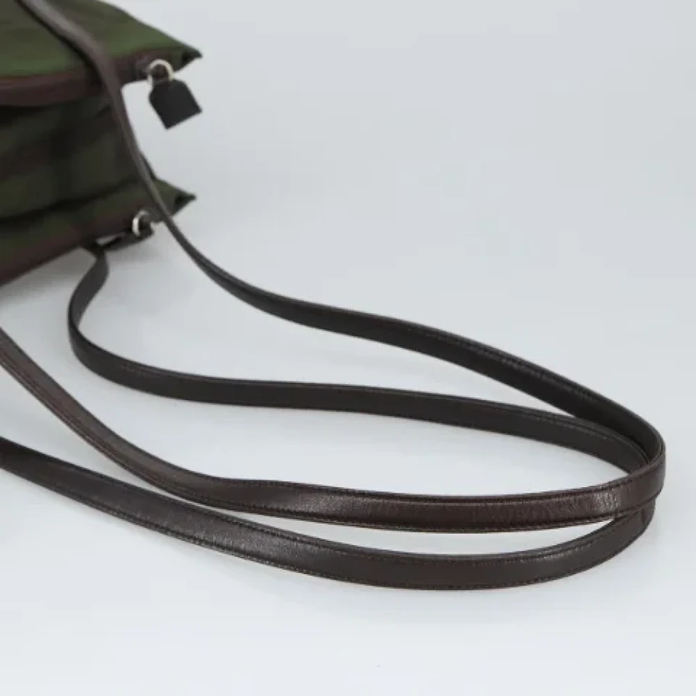 Prada Vintage Pre-owned Leather shoulder-bags Green Dames
