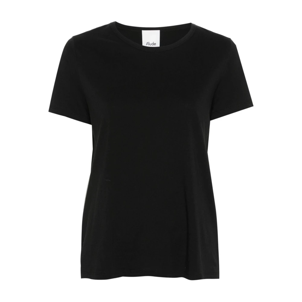 Allude Zwarte T-shirts en Polos Black Dames