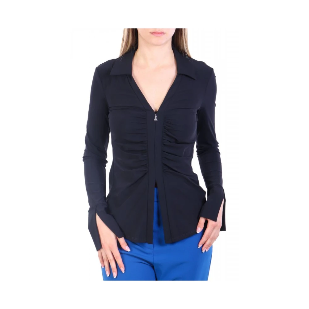 Patrizia Pepe Vrouw Zwart Maglia Con Zip