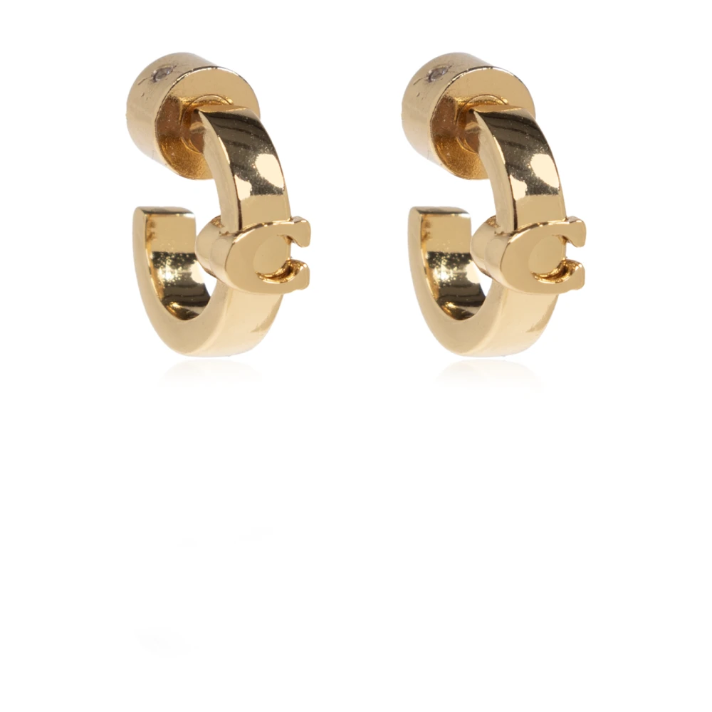 Coach Gul Brass Earrings
