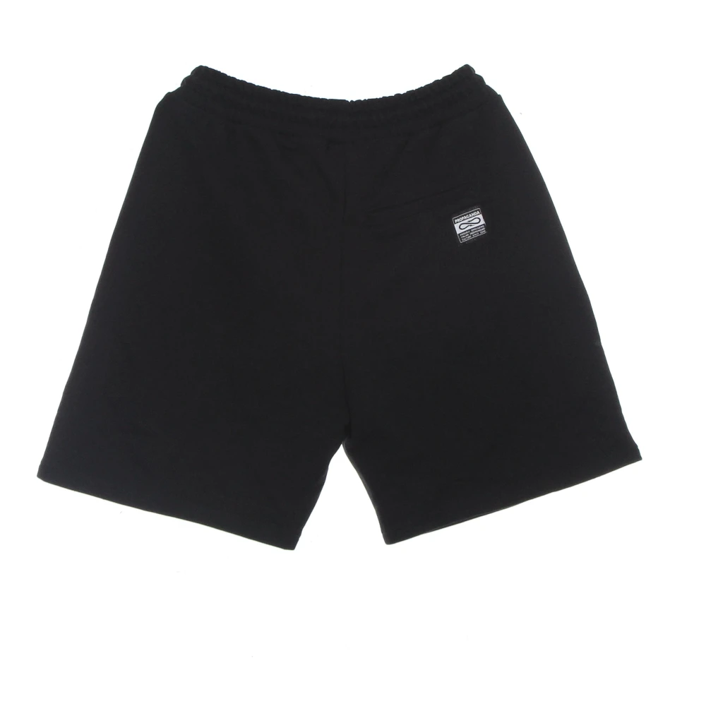 Propaganda Zwarte Sweatshorts Elastische Taille Lichtgewicht Black Heren