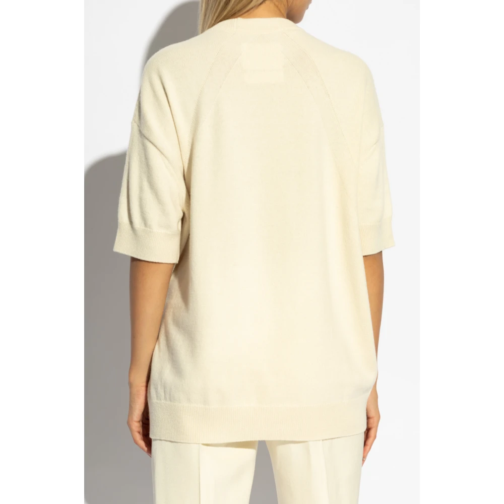 Jil Sander Trui met korte mouwen Beige Dames