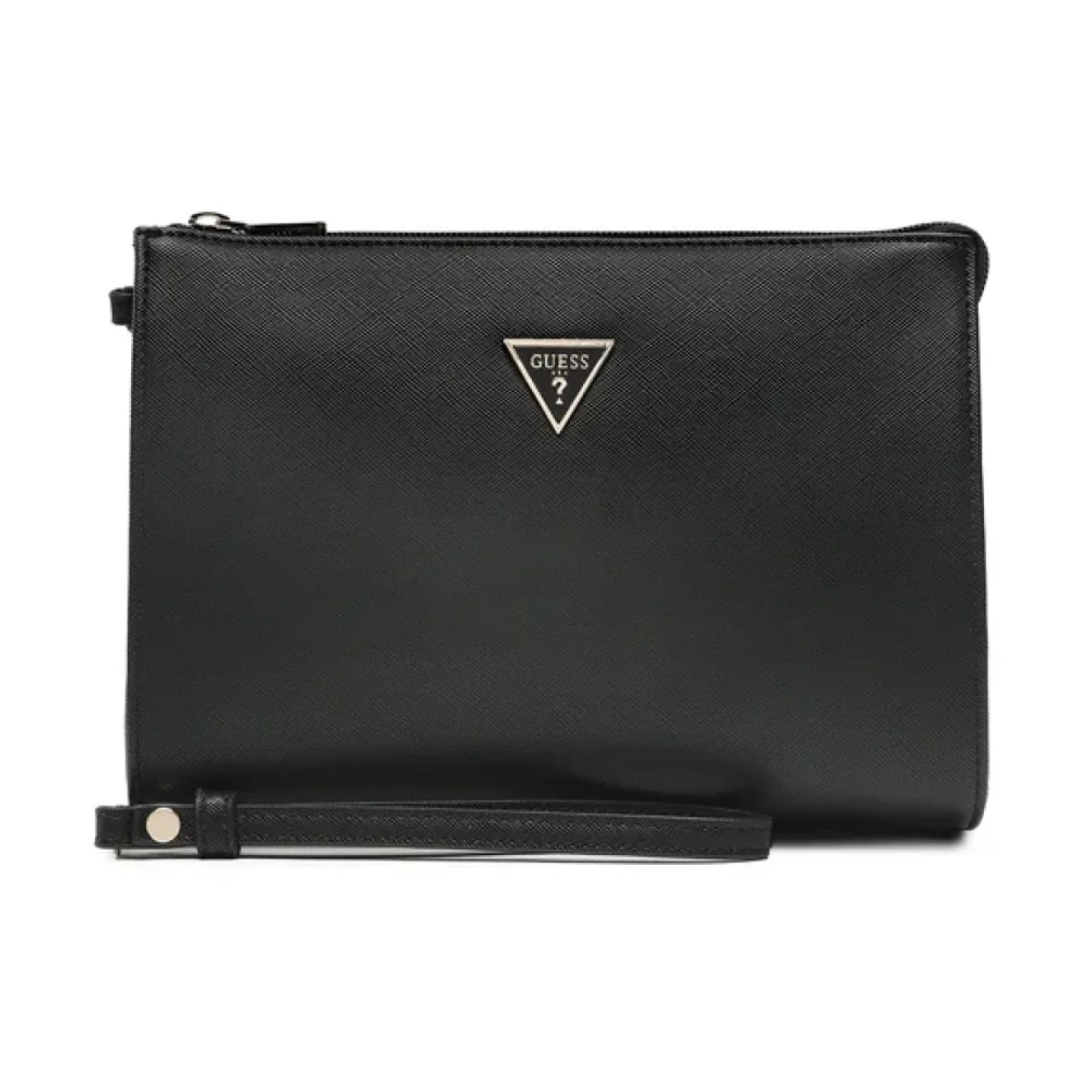 Guess Zwarte leren PU-toilettas Black Dames