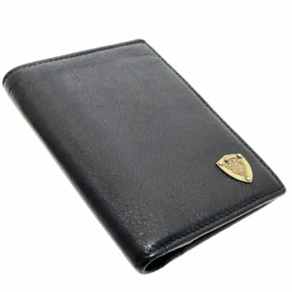 Gucci Vintage Pre-owned Leather wallets Black Heren