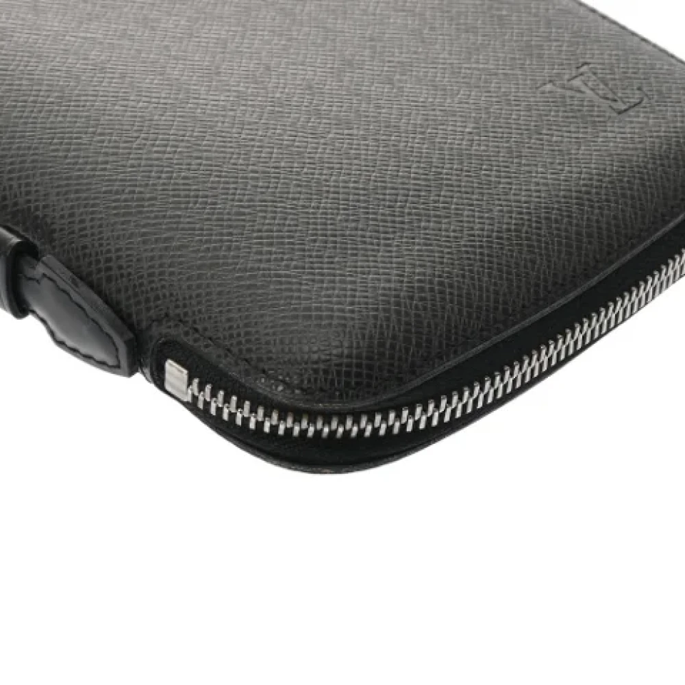 Louis Vuitton Vintage Pre-owned Leather wallets Black Heren