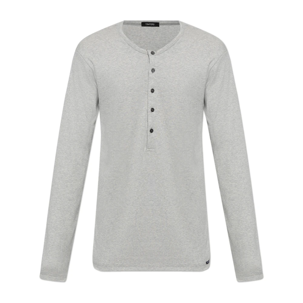 Tom Ford Onderhemd met lange mouwen Gray Heren