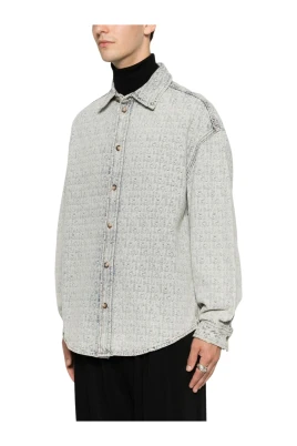 Allover Logo Denim Shirt