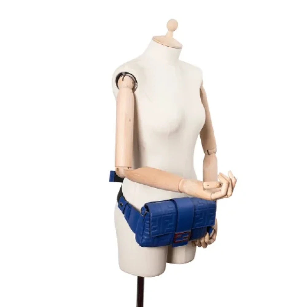 Fendi Vintage Pre-owned Leather fendi-bags Blue Dames
